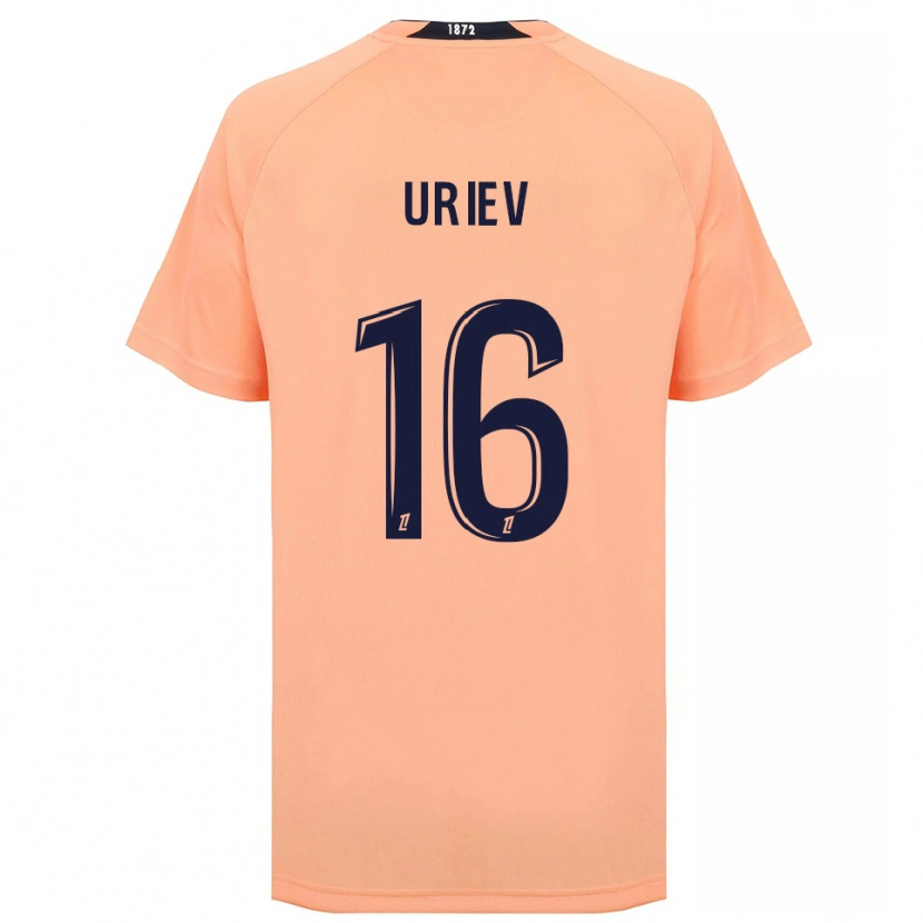 Danxen Hombre Camiseta Alan Uriev #16 Naranja Azul Marino 2ª Equipación 2025/26 La Camisa México