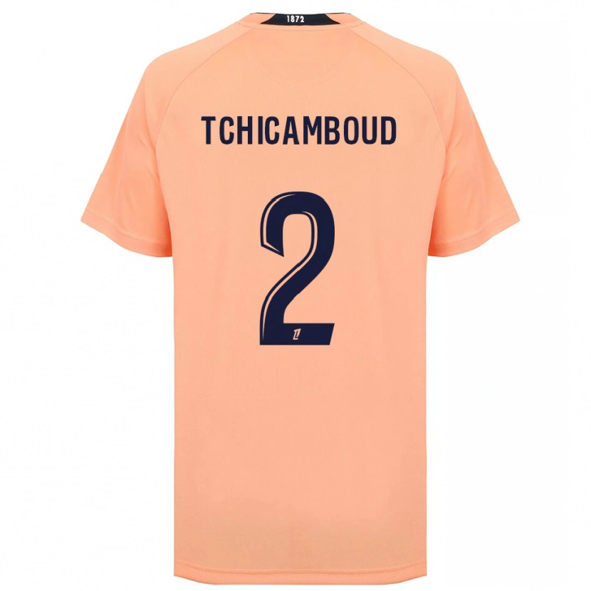 Danxen Hombre Camiseta Steed Tchicamboud #2 Naranja Azul Marino 2ª Equipación 2025/26 La Camisa México