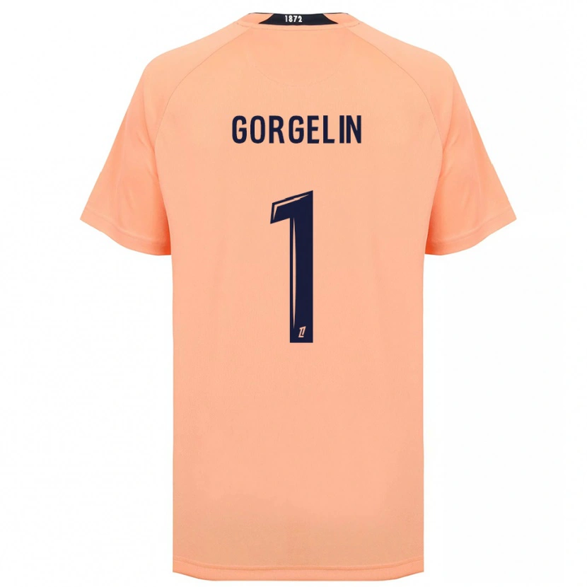 Danxen Hombre Camiseta Mathieu Gorgelin #1 Naranja Azul Marino 2ª Equipación 2025/26 La Camisa México