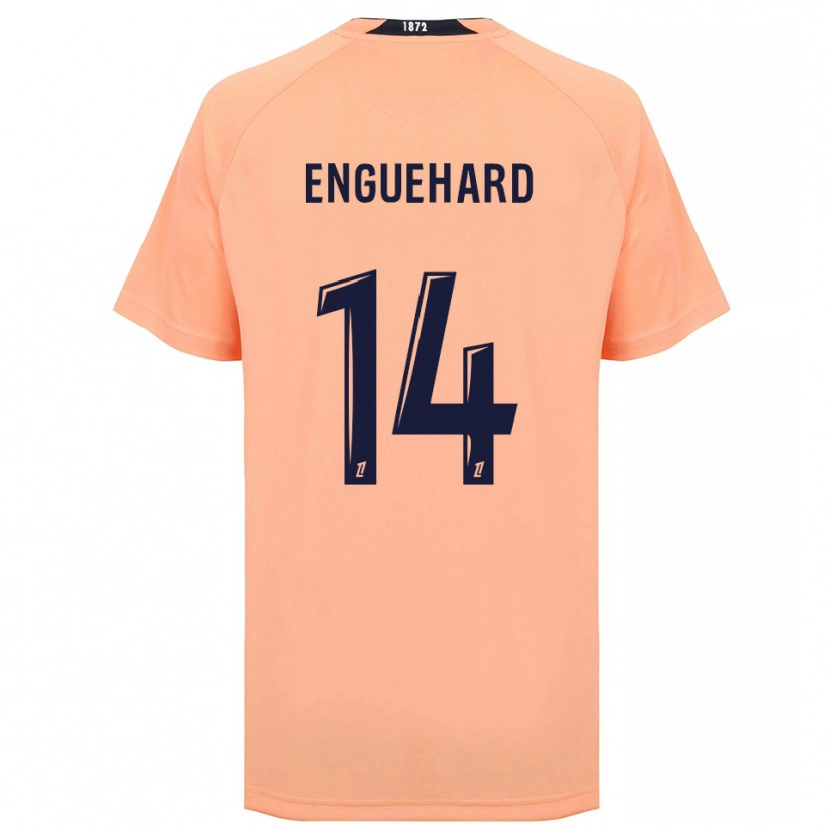 Danxen Hombre Camiseta Romane Enguehard #14 Naranja Azul Marino 2ª Equipación 2025/26 La Camisa México