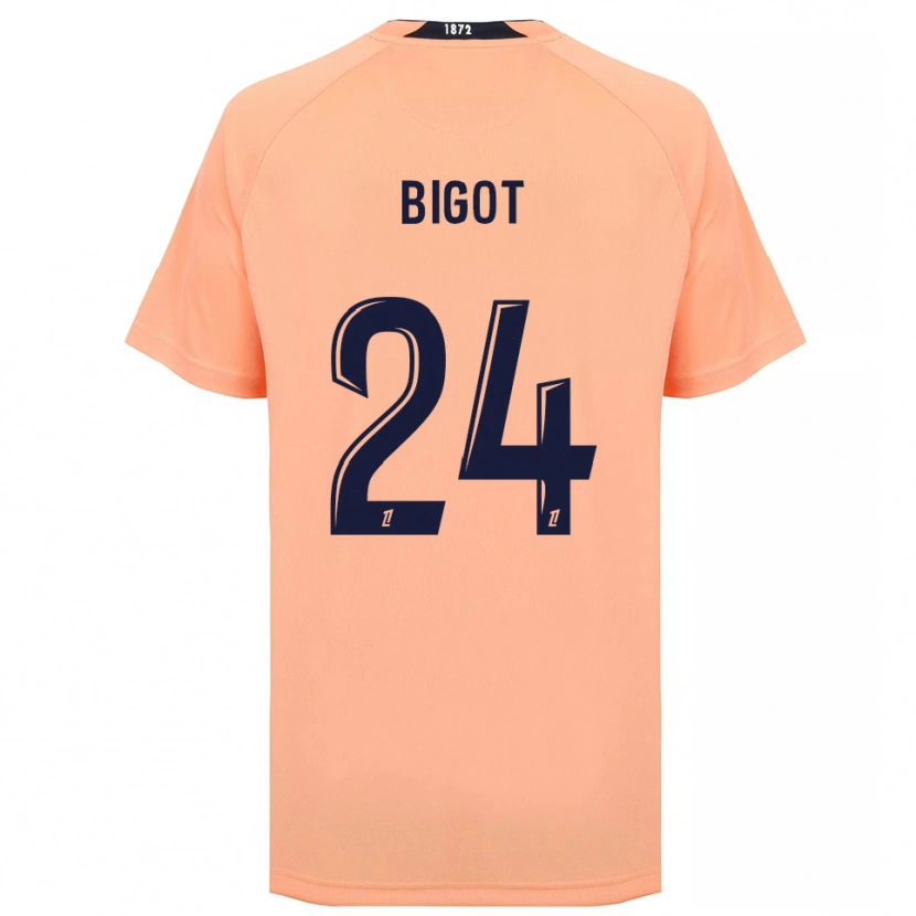 Danxen Hombre Camiseta Maureen Bigot #24 Naranja Azul Marino 2ª Equipación 2025/26 La Camisa México