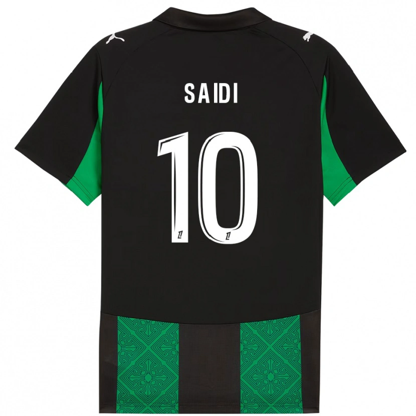 Danxen Hombre Camiseta Kahissa Saïdi Muscara #10 Negro Verde 2ª Equipación 2025/26 La Camisa México