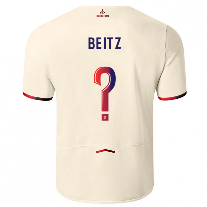 Danxen Hombre Camiseta Taylor Beitz #0 Blanquecino Rojo 2ª Equipación 2025/26 La Camisa México