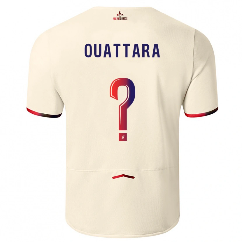 Danxen Hombre Camiseta Fadiga Ouattara #0 Blanquecino Rojo 2ª Equipación 2025/26 La Camisa México