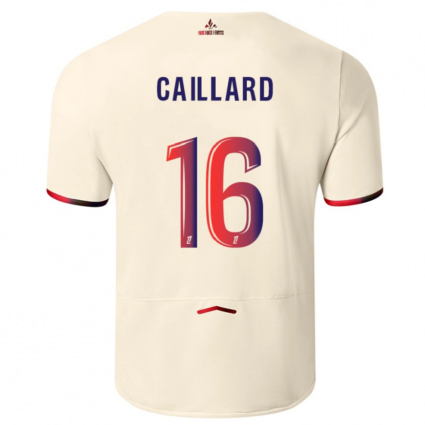 Danxen Hombre Camiseta Marc-Aurèle Caillard #16 Blanquecino Rojo 2ª Equipación 2025/26 La Camisa México