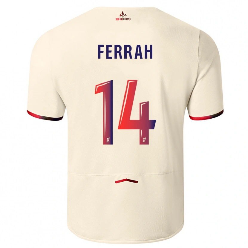 Danxen Hombre Camiseta Ichem Ferrah #14 Blanquecino Rojo 2ª Equipación 2025/26 La Camisa México