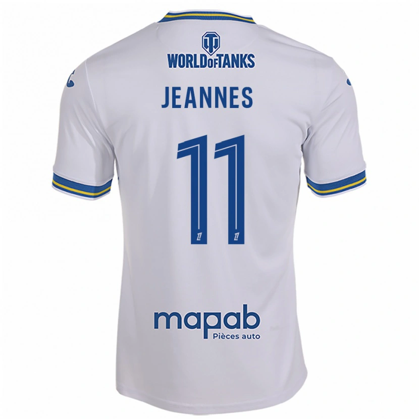 Danxen Hombre Camiseta Justine Jeannes #11 Blanco Celeste 2ª Equipación 2025/26 La Camisa México