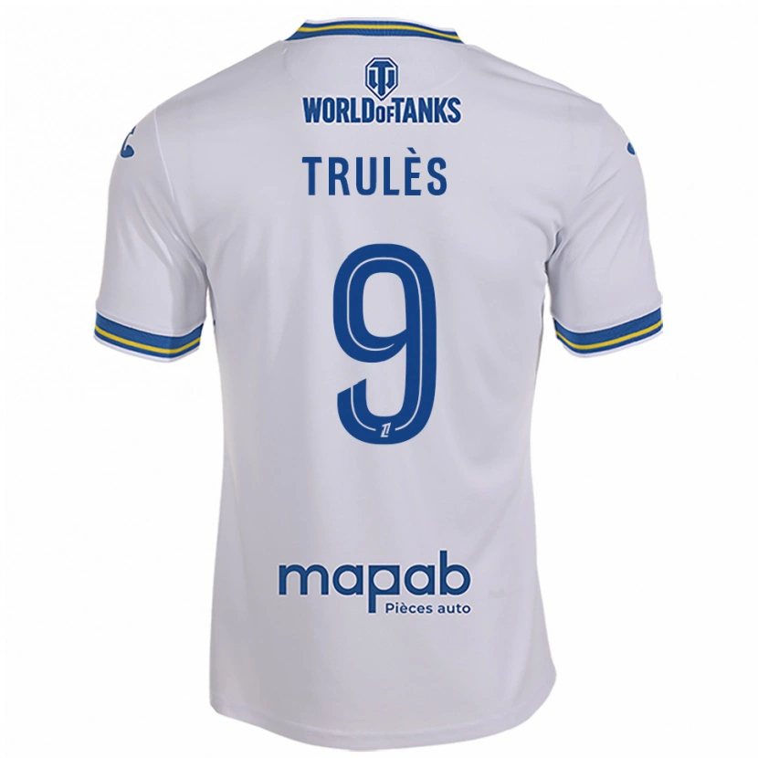 Danxen Hombre Camiseta Rayann Trulès #9 Blanco Celeste 2ª Equipación 2025/26 La Camisa México