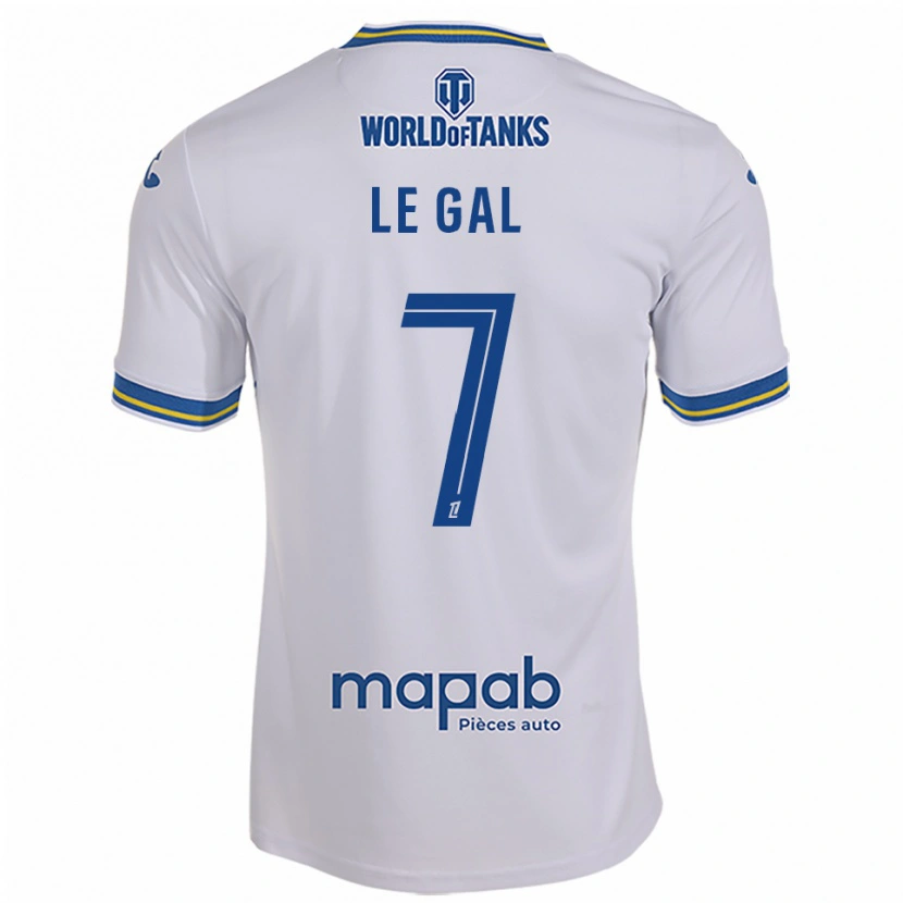 Danxen Hombre Camiseta Noah Le Gal #7 Blanco Celeste 2ª Equipación 2025/26 La Camisa México
