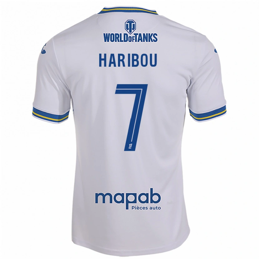 Danxen Hombre Camiseta Samir Haribou #7 Blanco Celeste 2ª Equipación 2025/26 La Camisa México