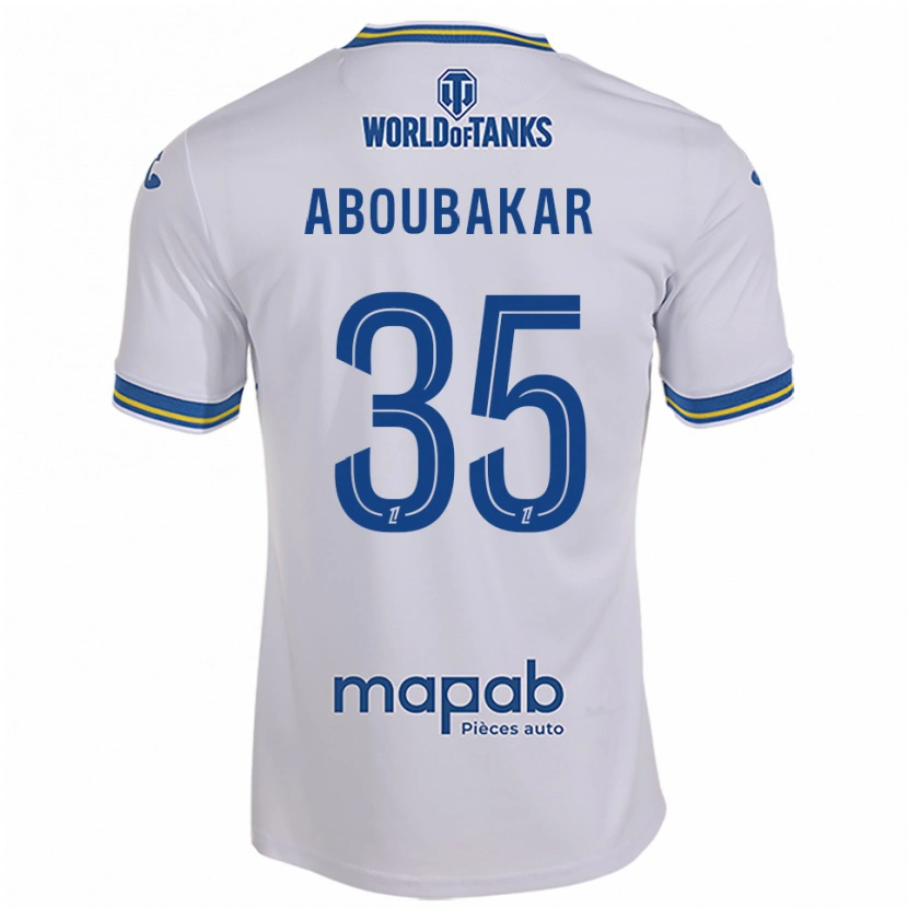 Danxen Hombre Camiseta Siddick Aboubakar #35 Blanco Celeste 2ª Equipación 2025/26 La Camisa México