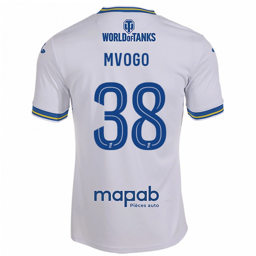 Danxen Hombre Camiseta Yvon Mvogo #38 Blanco Celeste 2ª Equipación 2025/26 La Camisa México