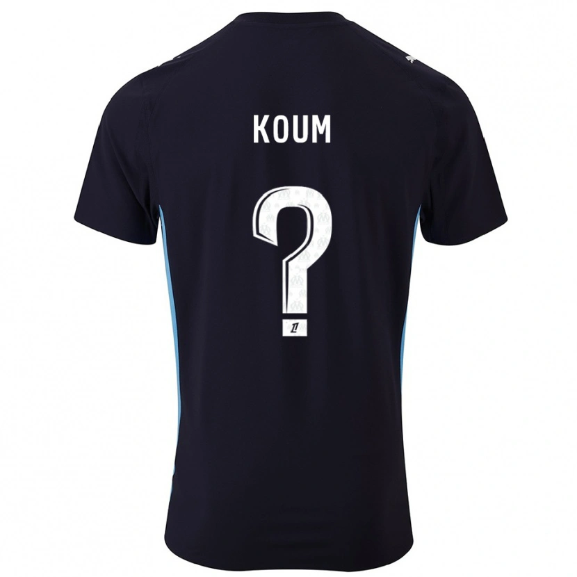 Danxen Hombre Camiseta Alexi Koum #0 Negro Celeste 2ª Equipación 2025/26 La Camisa México