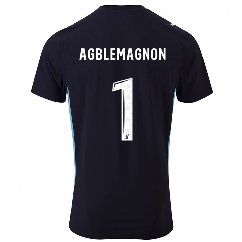 Danxen Hombre Camiseta Jordan Agblemagnon #1 Negro Celeste 2ª Equipación 2025/26 La Camisa México