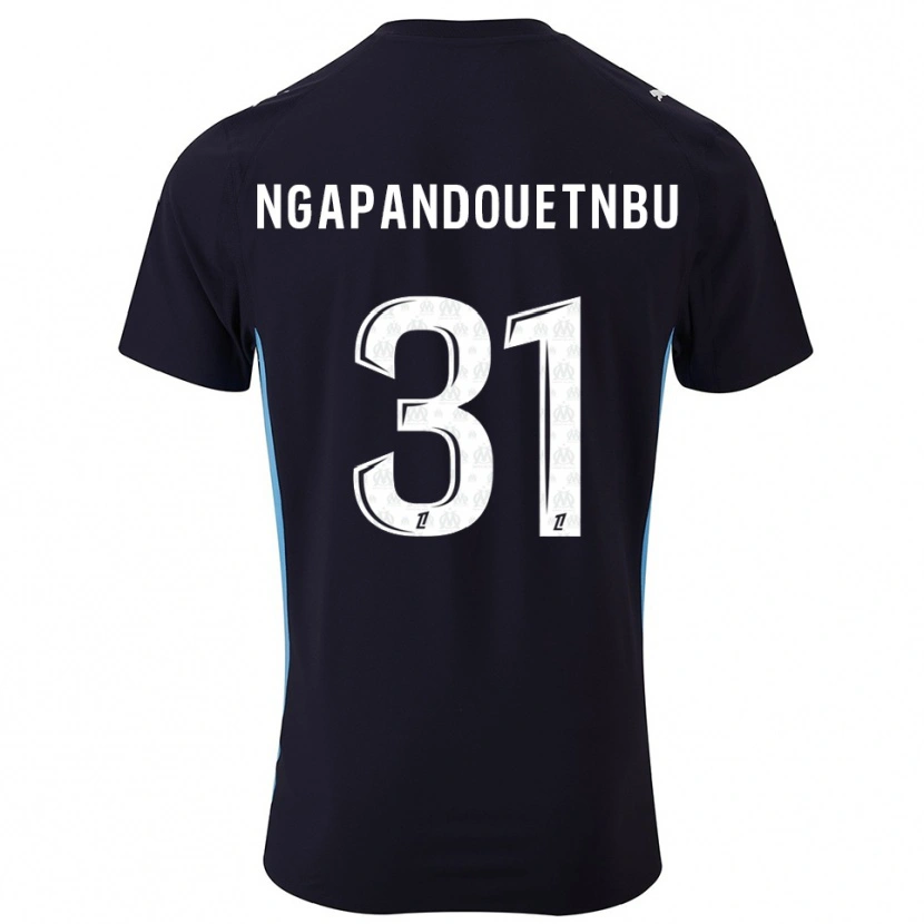 Danxen Hombre Camiseta Simon Ngapandouetnbu #31 Negro Celeste 2ª Equipación 2025/26 La Camisa México