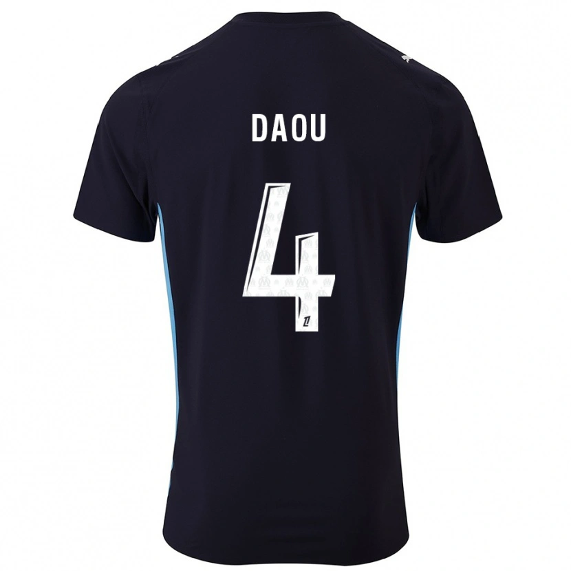 Danxen Hombre Camiseta Raimane Daou #4 Negro Celeste 2ª Equipación 2025/26 La Camisa México