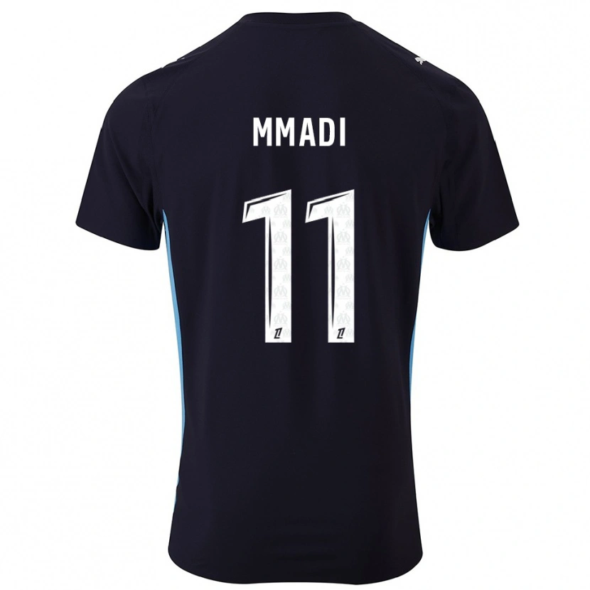 Danxen Hombre Camiseta Tadjidine Mmadi #11 Negro Celeste 2ª Equipación 2025/26 La Camisa México