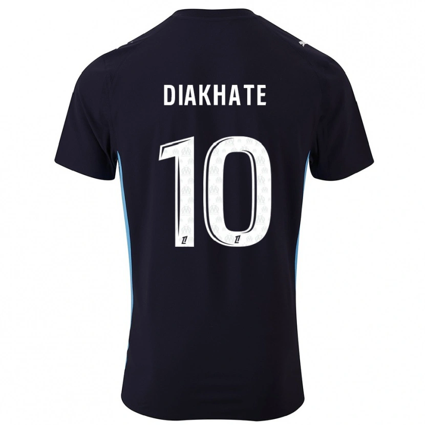 Danxen Hombre Camiseta Ndeye Awa Diakhaté #10 Negro Celeste 2ª Equipación 2025/26 La Camisa México