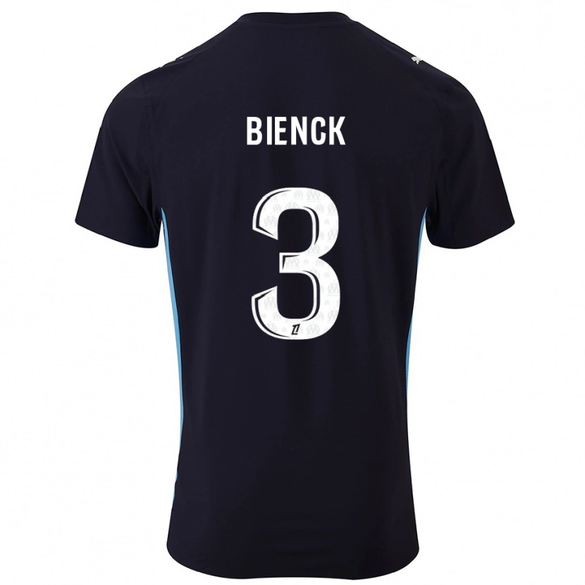 Danxen Hombre Camiseta Felix Bienck #3 Negro Celeste 2ª Equipación 2025/26 La Camisa México