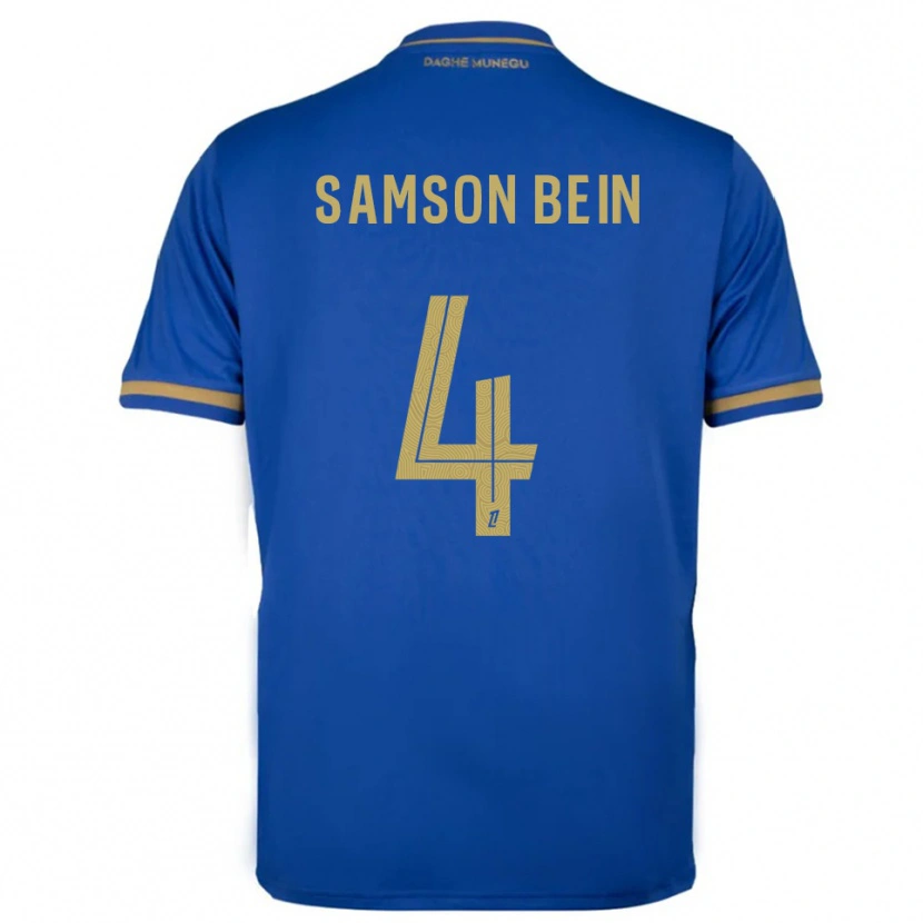 Danxen Hombre Camiseta Sirak Bein #4 Azul Oro 2ª Equipación 2025/26 La Camisa México