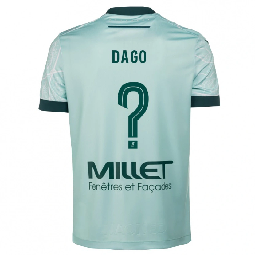 Danxen Hombre Camiseta Joshua Dago #0 Verde Blanco 2ª Equipación 2025/26 La Camisa México