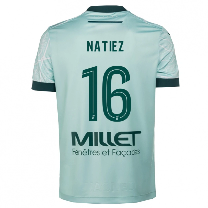 Danxen Hombre Camiseta Stanislas Natiez #16 Verde Blanco 2ª Equipación 2025/26 La Camisa México