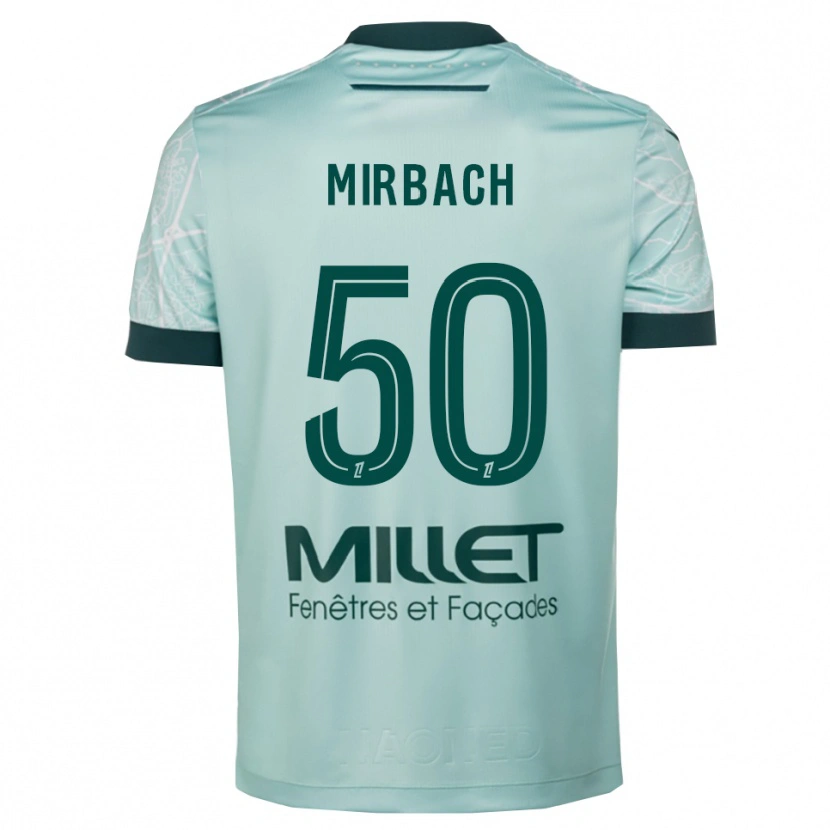 Danxen Hombre Camiseta Alexis Mirbach #50 Verde Blanco 2ª Equipación 2025/26 La Camisa México