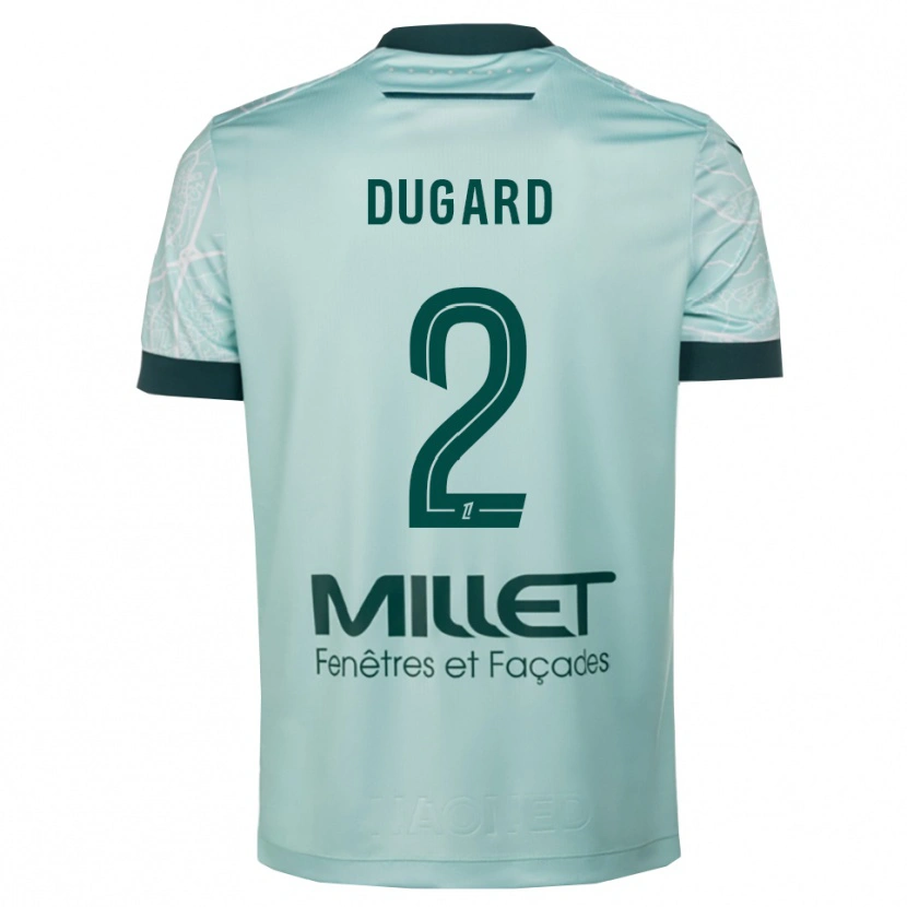 Danxen Hombre Camiseta Taigy Dugard #2 Verde Blanco 2ª Equipación 2025/26 La Camisa México