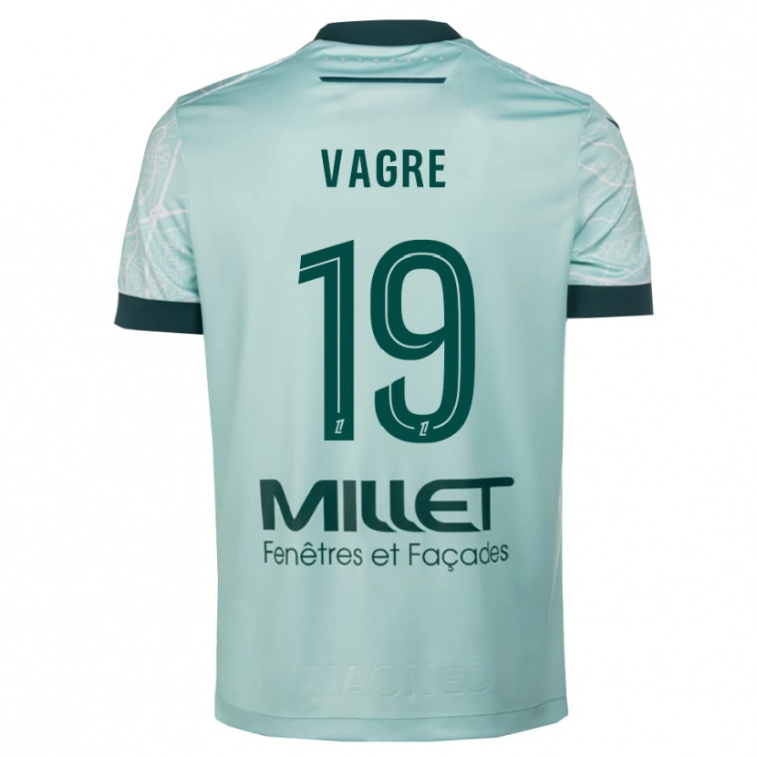 Danxen Hombre Camiseta Naomie Vagre #19 Verde Blanco 2ª Equipación 2025/26 La Camisa México