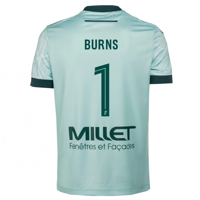 Danxen Hombre Camiseta Emily Burns #1 Verde Blanco 2ª Equipación 2025/26 La Camisa México