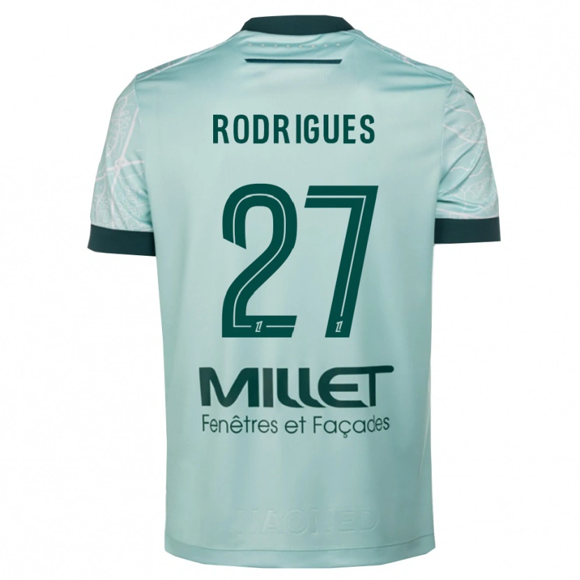 Danxen Hombre Camiseta Nelly Rodrigues #27 Verde Blanco 2ª Equipación 2025/26 La Camisa México