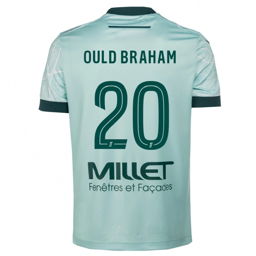 Danxen Hombre Camiseta Amira Ould Braham #20 Verde Blanco 2ª Equipación 2025/26 La Camisa México