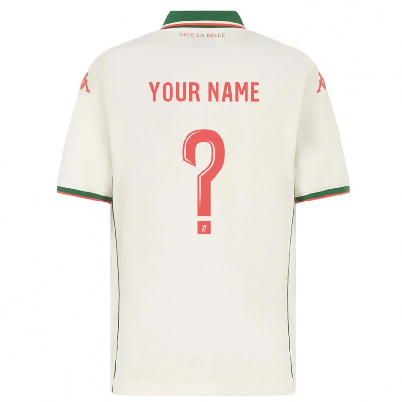Danxen Hombre Camiseta Su Nombre #0 Blanco Verde 2ª Equipación 2025/26 La Camisa México