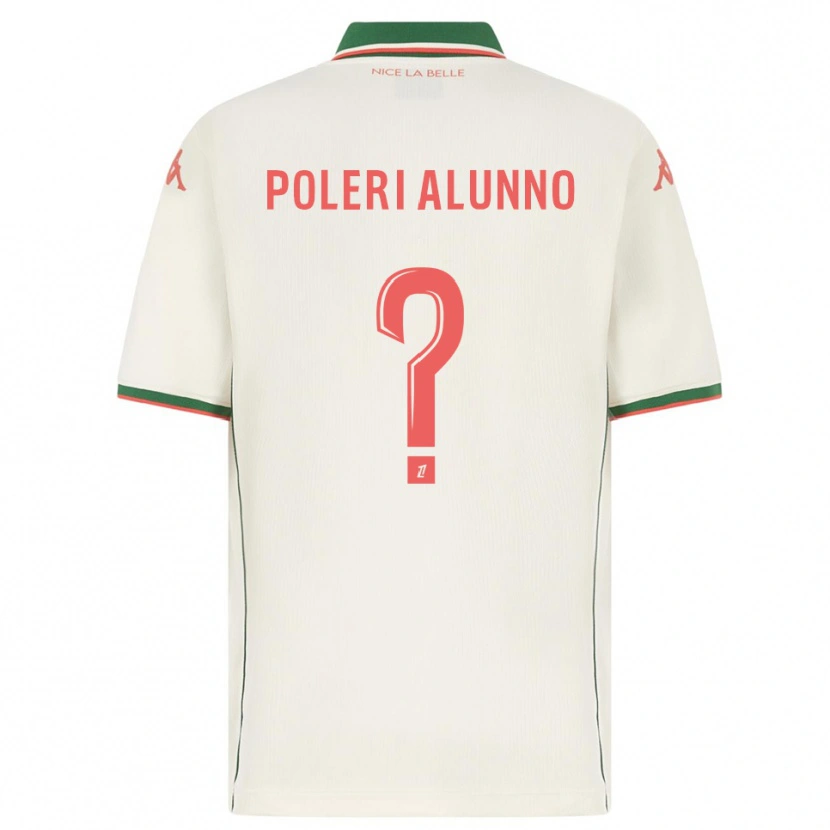 Danxen Hombre Camiseta Mathis Poleri Alunno #0 Blanco Verde 2ª Equipación 2025/26 La Camisa México