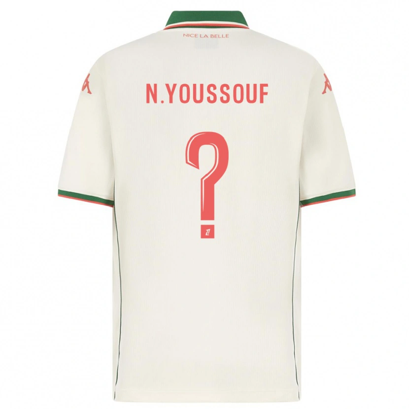 Danxen Hombre Camiseta Naké Youssouf #0 Blanco Verde 2ª Equipación 2025/26 La Camisa México