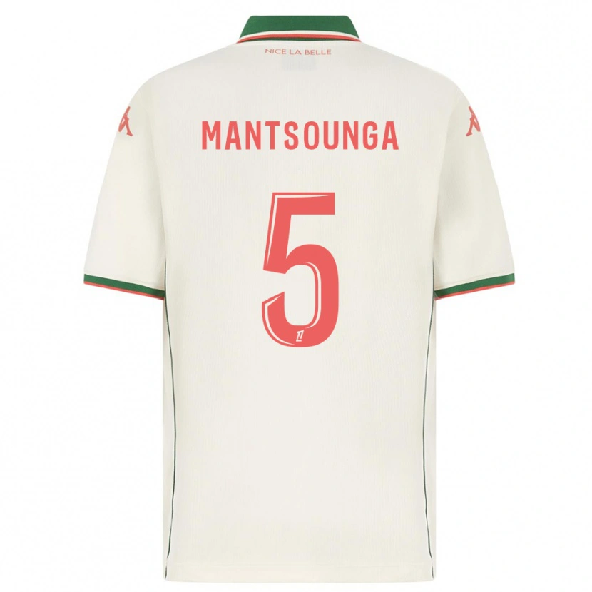 Danxen Hombre Camiseta Brad-Hamilton Mantsounga #5 Blanco Verde 2ª Equipación 2025/26 La Camisa México