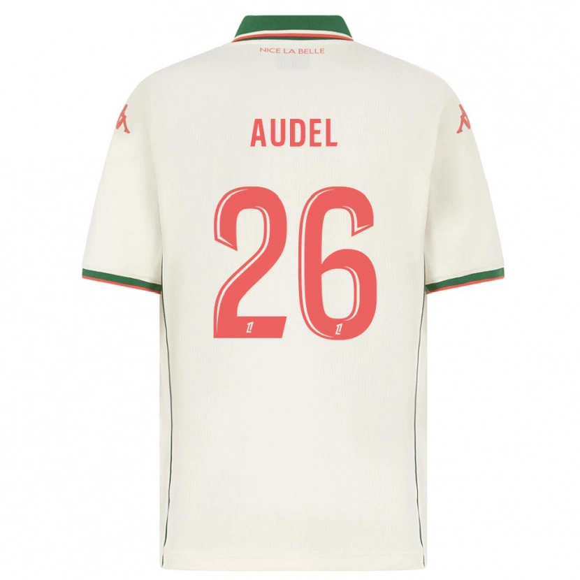 Danxen Hombre Camiseta Johan Audel #26 Blanco Verde 2ª Equipación 2025/26 La Camisa México