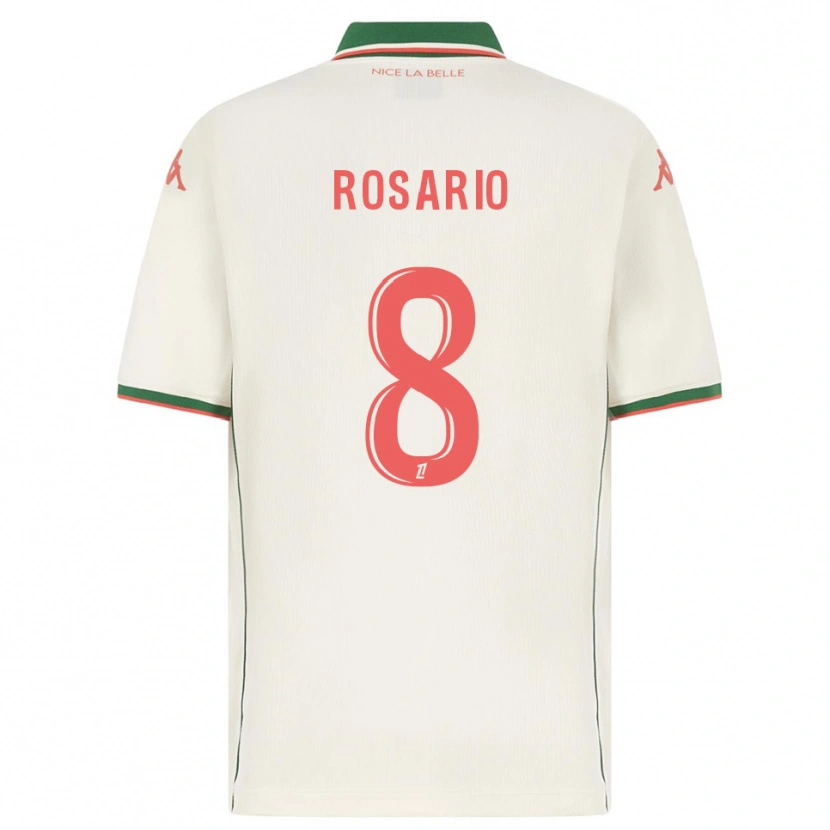 Danxen Hombre Camiseta Pablo Rosario #8 Blanco Verde 2ª Equipación 2025/26 La Camisa México