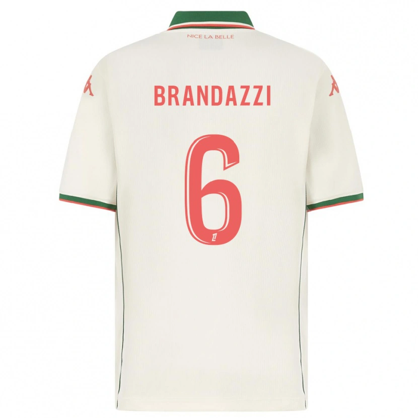 Danxen Hombre Camiseta Fiona Brandazzi #6 Blanco Verde 2ª Equipación 2025/26 La Camisa México