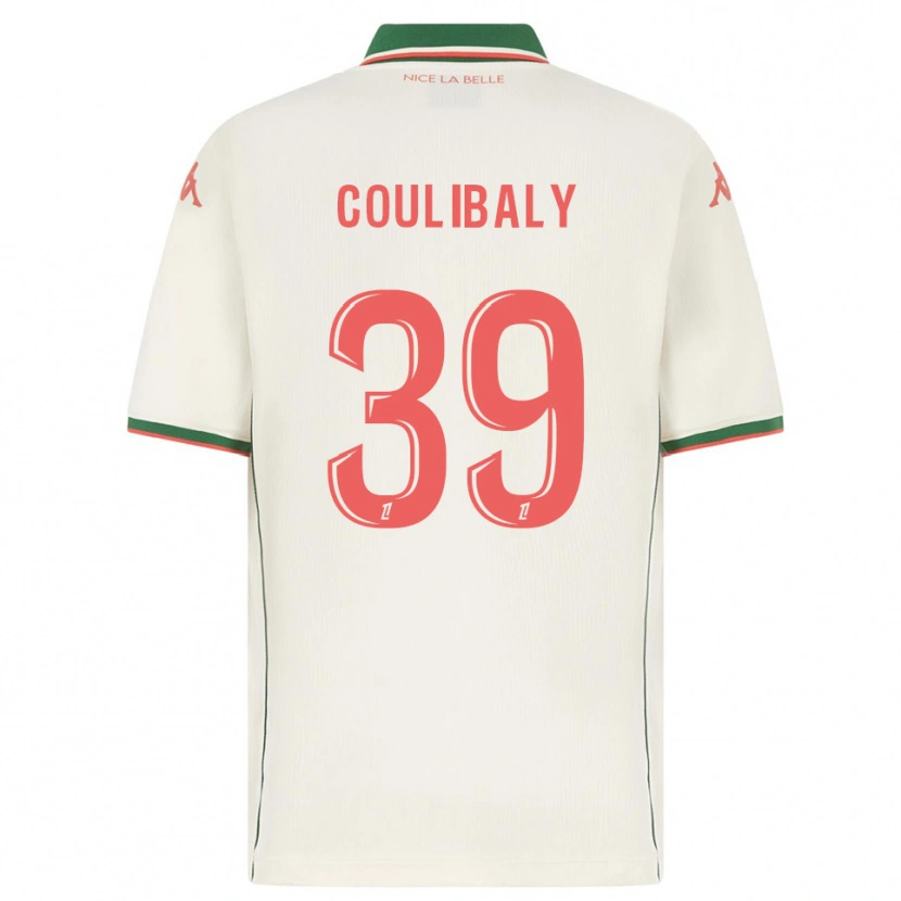 Danxen Hombre Camiseta Djibril Coulibaly #39 Blanco Verde 2ª Equipación 2025/26 La Camisa México