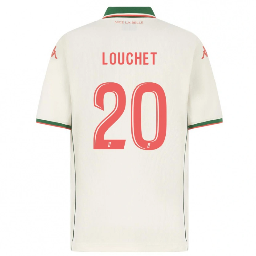 Danxen Hombre Camiseta Tom Louchet #20 Blanco Verde 2ª Equipación 2025/26 La Camisa México