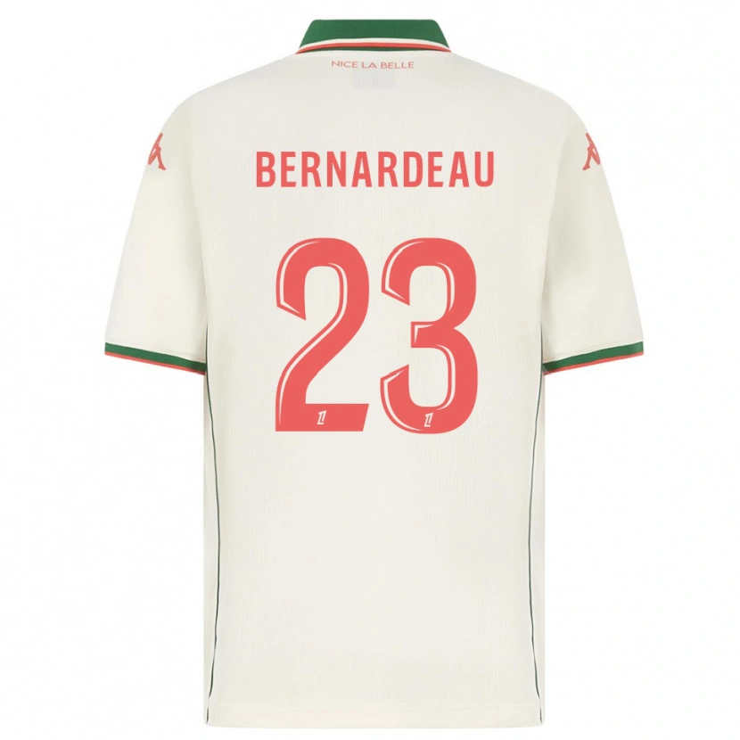 Danxen Hombre Camiseta Gabin Bernardeau #23 Blanco Verde 2ª Equipación 2025/26 La Camisa México