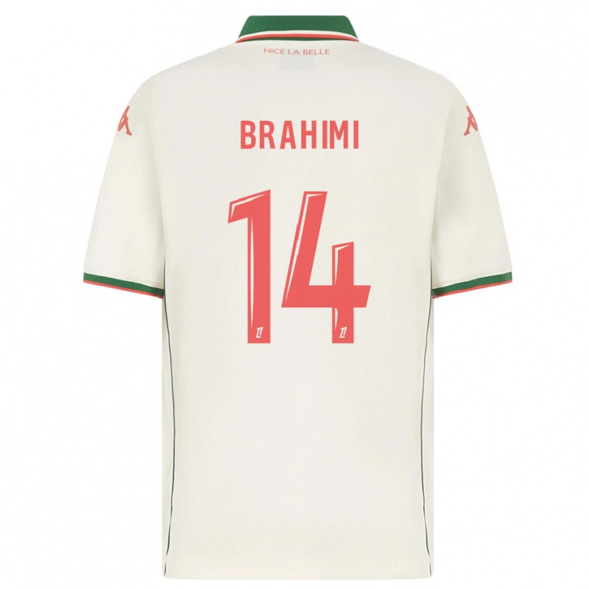 Danxen Hombre Camiseta Billal Brahimi #14 Blanco Verde 2ª Equipación 2025/26 La Camisa México