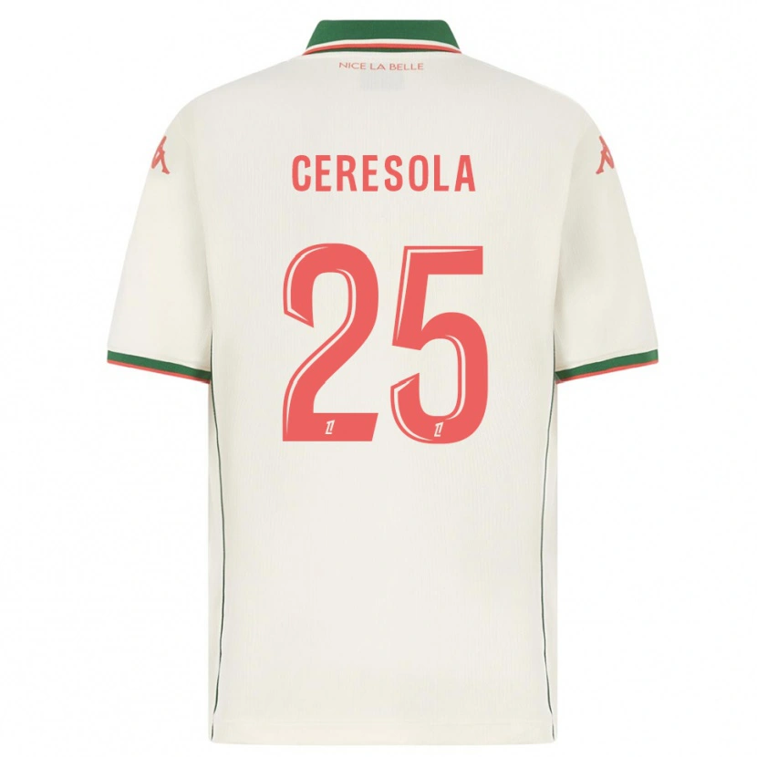 Danxen Hombre Camiseta Manon Ceresola #25 Blanco Verde 2ª Equipación 2025/26 La Camisa México