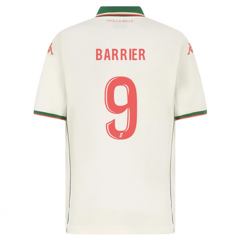 Danxen Hombre Camiseta Inès Barrier #9 Blanco Verde 2ª Equipación 2025/26 La Camisa México