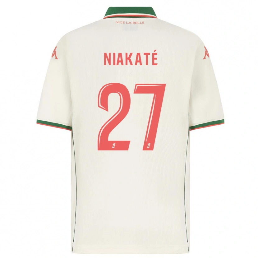 Danxen Hombre Camiseta Yakaré Niakaté #27 Blanco Verde 2ª Equipación 2025/26 La Camisa México