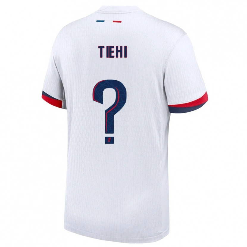 Danxen Hombre Camiseta Noha Tiehi #0 Blanco Rojo 2ª Equipación 2025/26 La Camisa México