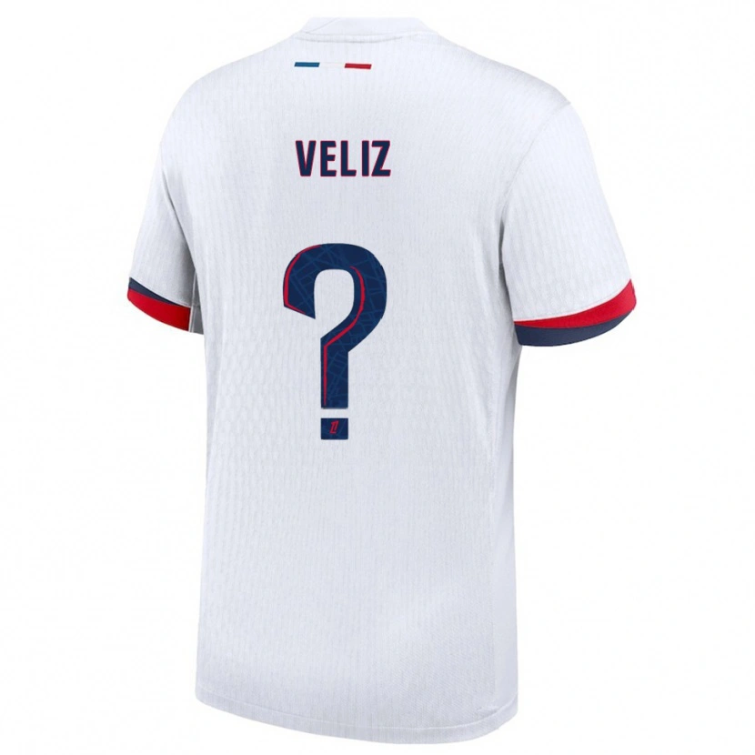 Danxen Hombre Camiseta Nehemiah Fernandez Veliz #0 Blanco Rojo 2ª Equipación 2025/26 La Camisa México