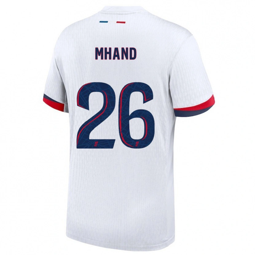Danxen Hombre Camiseta Ilian Mhand #26 Blanco Rojo 2ª Equipación 2025/26 La Camisa México
