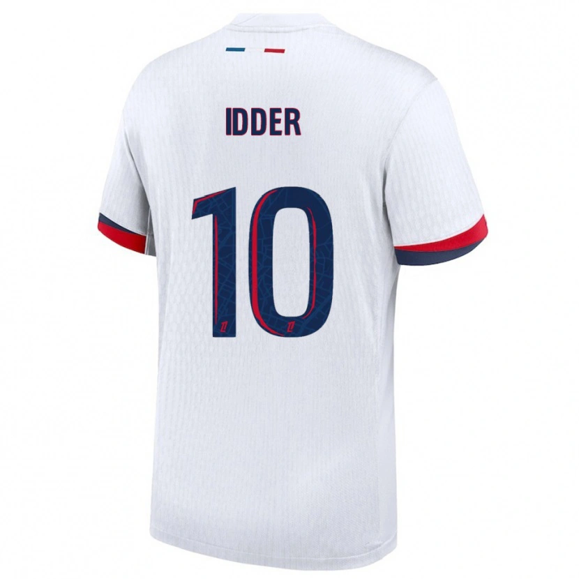 Danxen Hombre Camiseta Younes Idder #10 Blanco Rojo 2ª Equipación 2025/26 La Camisa México